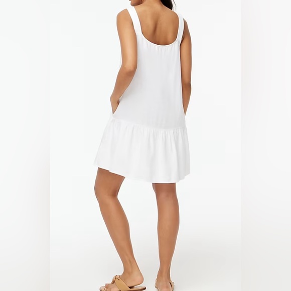 New J. Crew Linen-blend button-front mini dress!!! - Picture 2 of 6